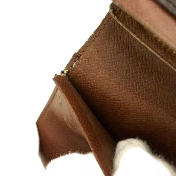 445132BA (L6) Louis Vuitton Wallet Porte Monnaie Billets Tresor Brown Monogram - Picture 8 of 10